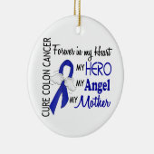 永久に私のハートの母結腸癌で セラミックオーナメント (右)
