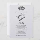 永久に私の常に王室のなヴィンテージの結婚式招待状 招待状 (裏面)