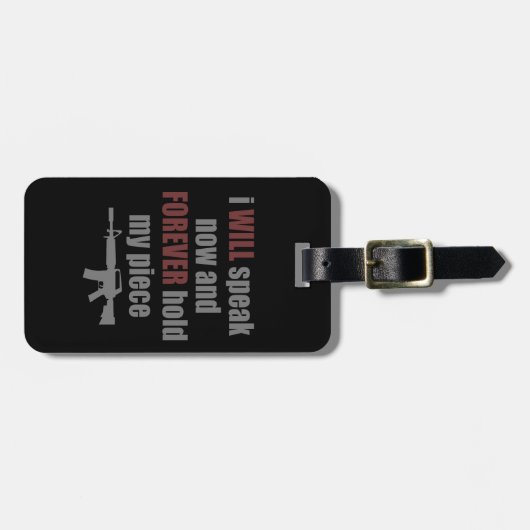 永久に私の部分を握って下さい ラゲッジタグ (正面横)