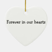 永久に私達のハートのオーナメントで セラミックオーナメント (裏面)