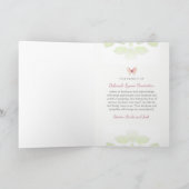 永久に私達のハートの蝶写真でありがとう サンキューカード (内部)