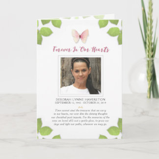 永久に私達のハートの蝶写真でありがとう サンキューカード