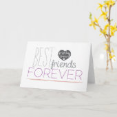 永久に親友の小さい約束の挨拶状 カード (黄色い花)