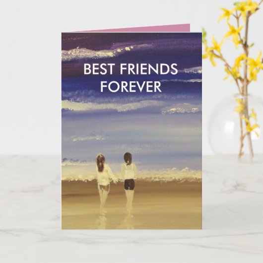 永久に親友 カード (黄色い花)