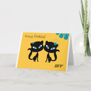 永久に親友 (BFF)、私は猫を愛します! カード