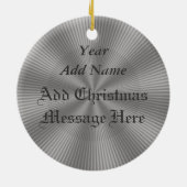 永久に雪の地球の友人のクリスマスのオーナメント セラミックオーナメント (裏面)