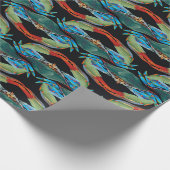 永久に青カニ ラッピングペーパー (角)