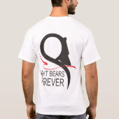 永久に8頭のくま Tシャツ (裏面)