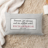 "永久に、常にのために"、カップルのギフト ランバークッション (ブランケット)