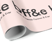永久にBFFの親友のギフト用包装紙の包装紙 ラッピングペーパー (ロールコーナー)