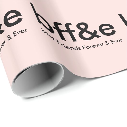 永久にBFFの親友のギフト用包装紙の包装紙 ラッピングペーパー (ロールコーナー)