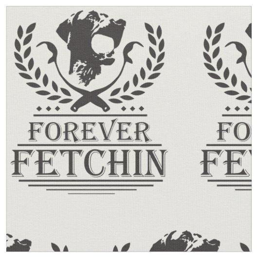 永久にFetchinの生地 ファブリック (クローズアップ)