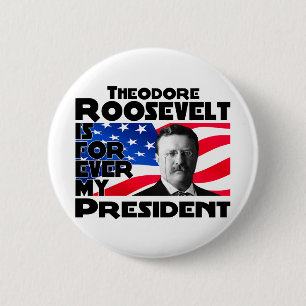 永久にTeddy Roosevelt 缶バッジ