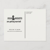 永久カレンダーセーブ・ザ・デート案内 案内ポストカード (裏面)