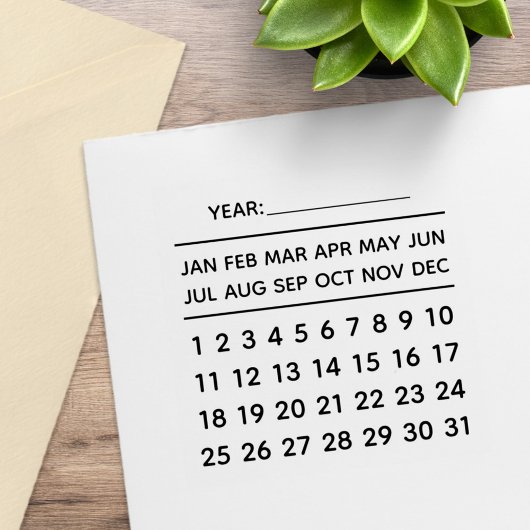 永久カレンダー ラバースタンプ