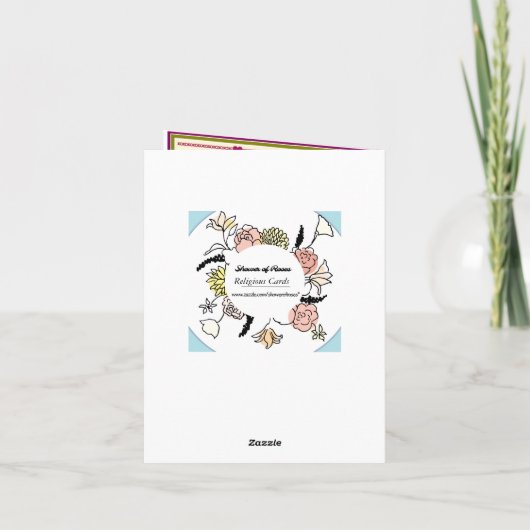 永久ノートカー救済ドの母/祈りの言葉付き カード (裏面)