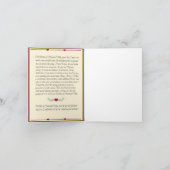 永久ノートカー救済ドの母/祈りの言葉付き カード (内部)