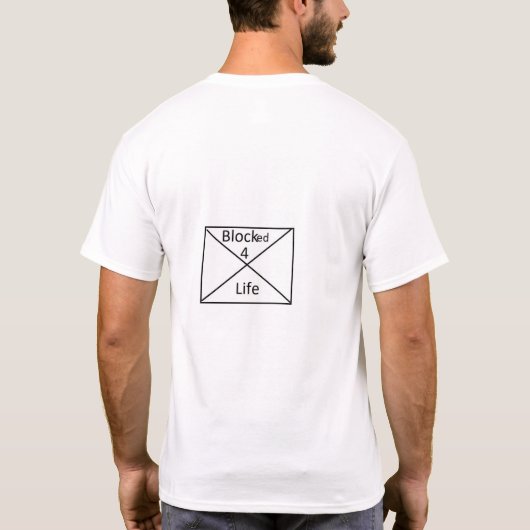 永久ブロック Tシャツ (裏面)
