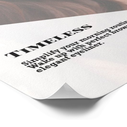 永久メイクアップ美しい ポスター (角)