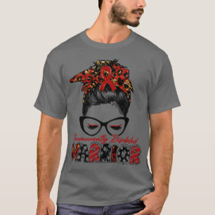 永久不能認識度戦士の女性ガラス Tシャツ