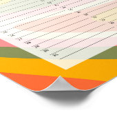 永久常緑誕生日カレンダーカトリンレッグ ポスター (角)