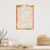 永久常緑誕生日カレンダーカトリンレッグ ポスター (キッチン)