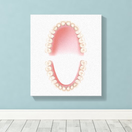 永久歯成歯 キャンバスプリント (インサイチュ (ウッドフロア))