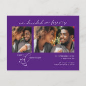 永久決定2写真紫救日付 案内ポストカード (正面)