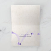 永久結婚文字とフローラデザイン カード (内部)