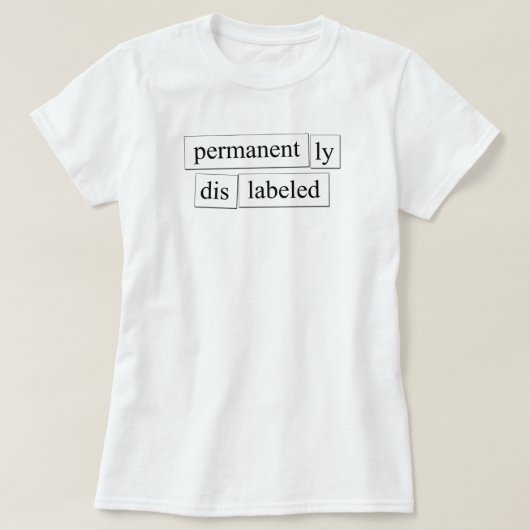 永久lyディスラベル磁気デザイン tシャツ (デザイン正面)