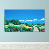 永井寛美術絵画 キャンバスプリント (インサイチュ (ウッドフロア))