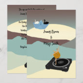 永恒の優雅 愛と月光のウェディングバレエ 招待状 (正面/裏面)