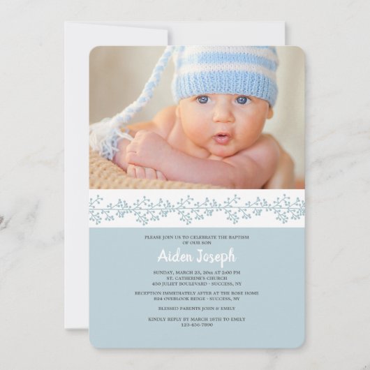 永恒の忠実さ フォト宗教的招待状 招待状 (正面)