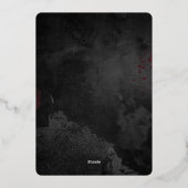 永恒の愛、神聖な夜 - 結婚式招待状 箔招待状 (裏面)