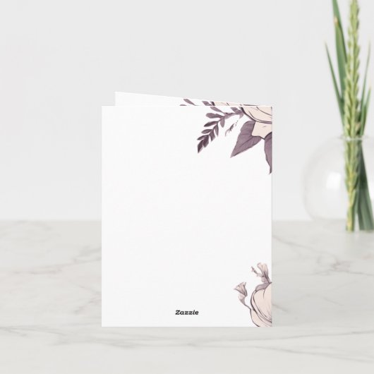 永恒の感謝: 母の日の花のカード シーズンカード (裏面)