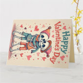 永恒の抱擁バレンタインカード カード (黄色い花)