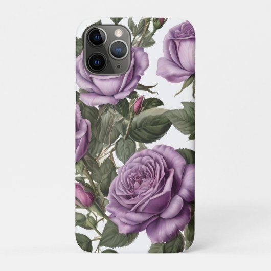 「永恒の美しさ:紫の地方のヴィンテージローズ」 Case-Mate iPhoneケース (裏)