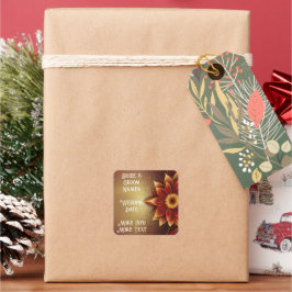 永恒の花：愛の時代を超えた祝祭 スクエアシール