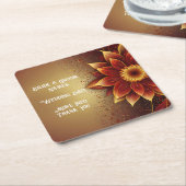 永恒の花：愛の時代を超えた祝祭 スクエアペーパーコースター (アングル)