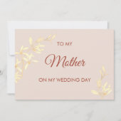 永恒の花　結婚式の日に母へ 招待状 (正面)