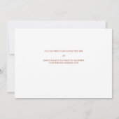 永恒の花　結婚式の日に母へ 招待状 (裏面)