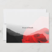 永恒之愛 山脈 紅玫瑰 婚禮照片 (裏面)