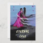 永恒之愛 櫻花 結婚記念日おめでとう セーブザデート (裏面)