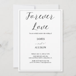 永恒之爱 欢乐 祝福 高雅 简约 简单 招待状