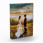 永恒优雅设计叠加婚礼 フォトブロック (左)