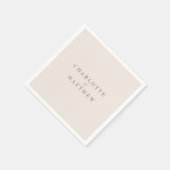 永恒忠诚的玫瑰新娘婚礼鸡尾酒 スタンダードカクテルナプキン (角)