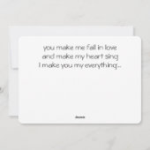 永恒的ロマンチックラブリーな詩 シーズンカード (裏面)