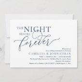 永恒的前夜,婚礼彩排晚宴 招待状 (正面)