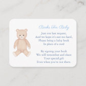 永恒的泰迪熊带一本书婴儿派对 エンクロージャーカード (正面)