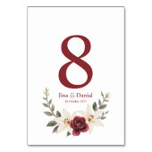 永恒的爱 テーブルナンバー (裏面)